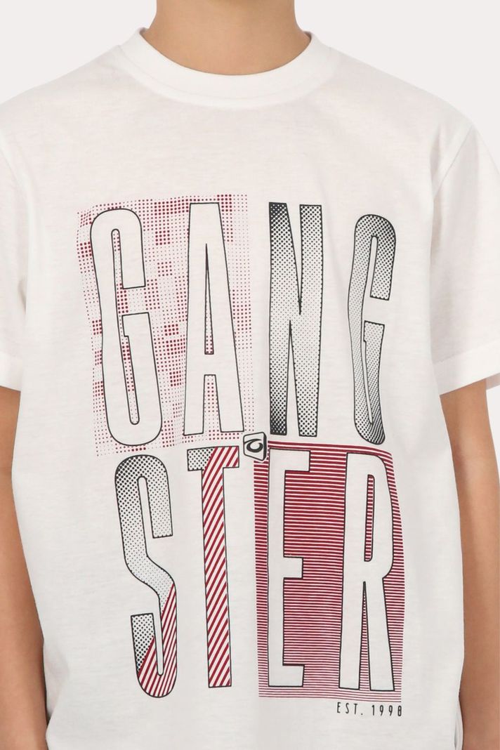 Teen Polera Mc Básica  Santo Blanco Gangster-2