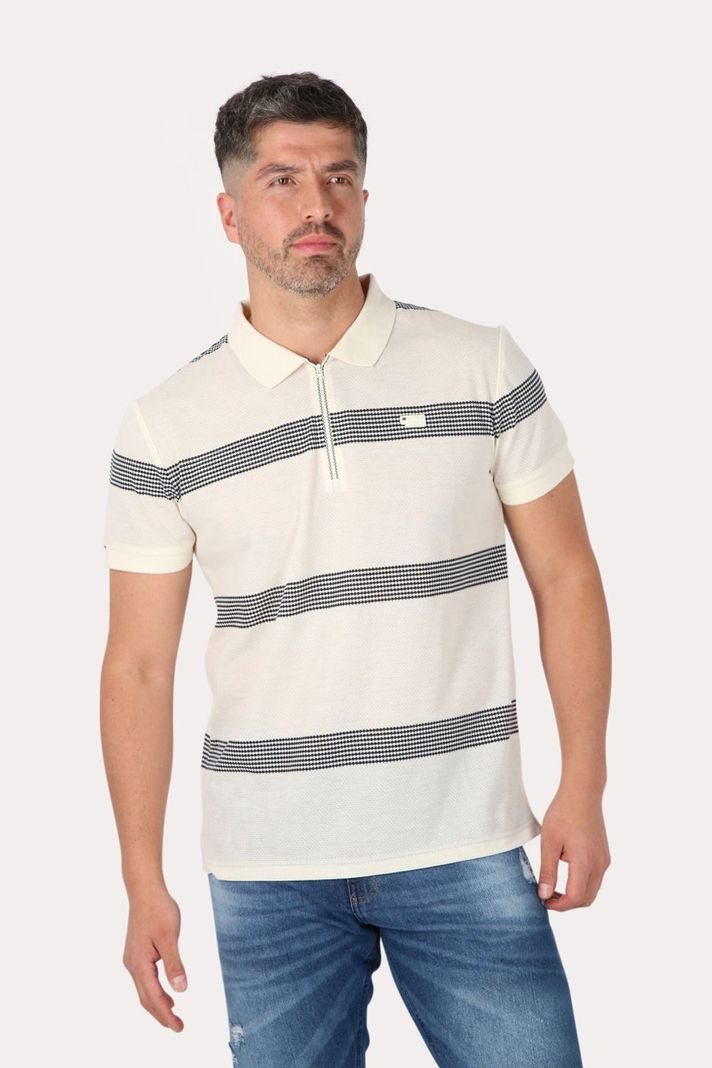 Polera Mc Polo Yard Dye  Hit Blanco Gangster-0