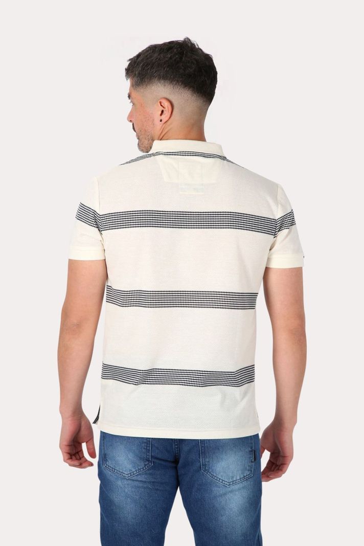 Polera Mc Polo Yard Dye  Hit Blanco Gangster-1