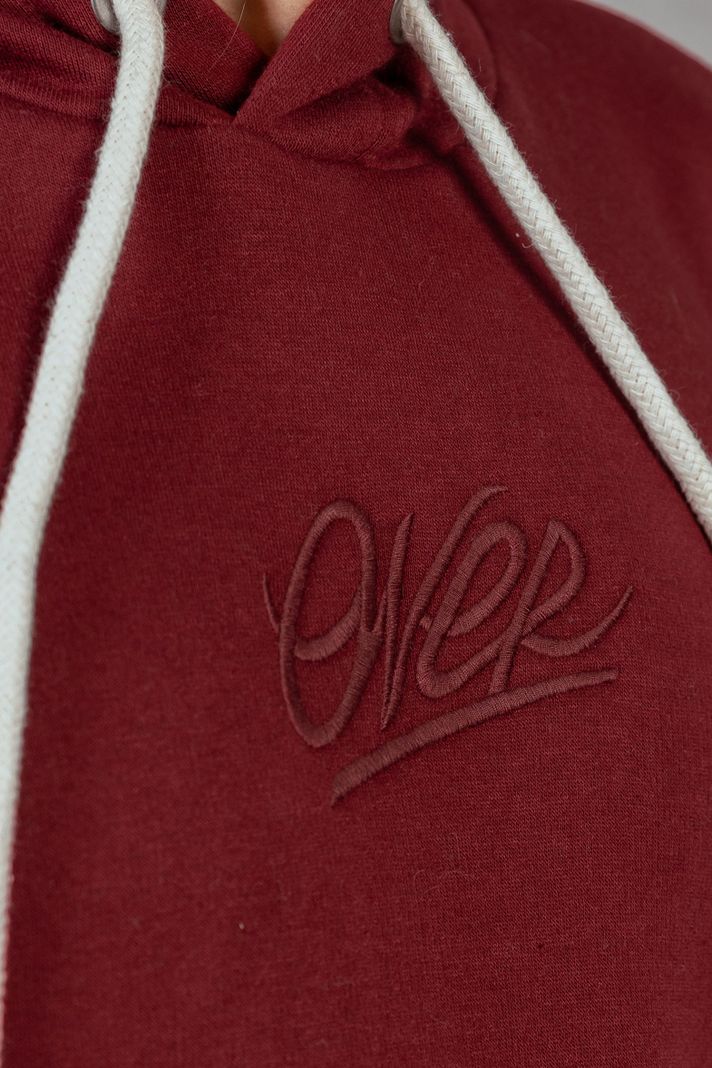 Poleron Hoodie Fleece Brute  Rojo Overcore-4