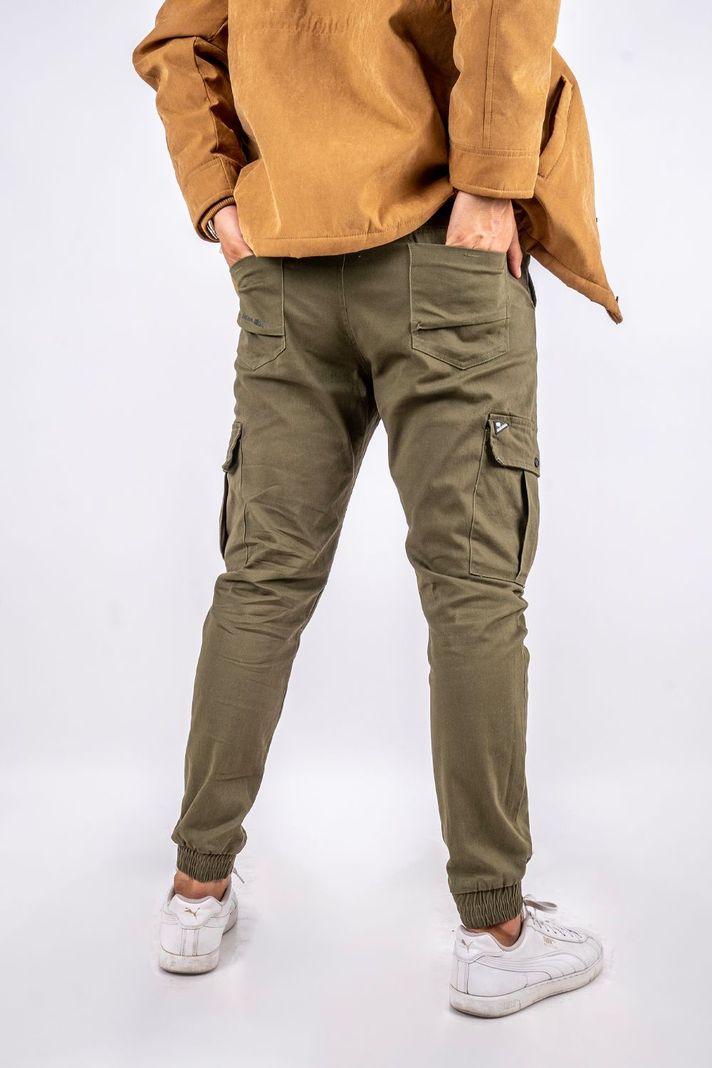 Pantalon Jogger Canvas Parachute Verde Gangster-1