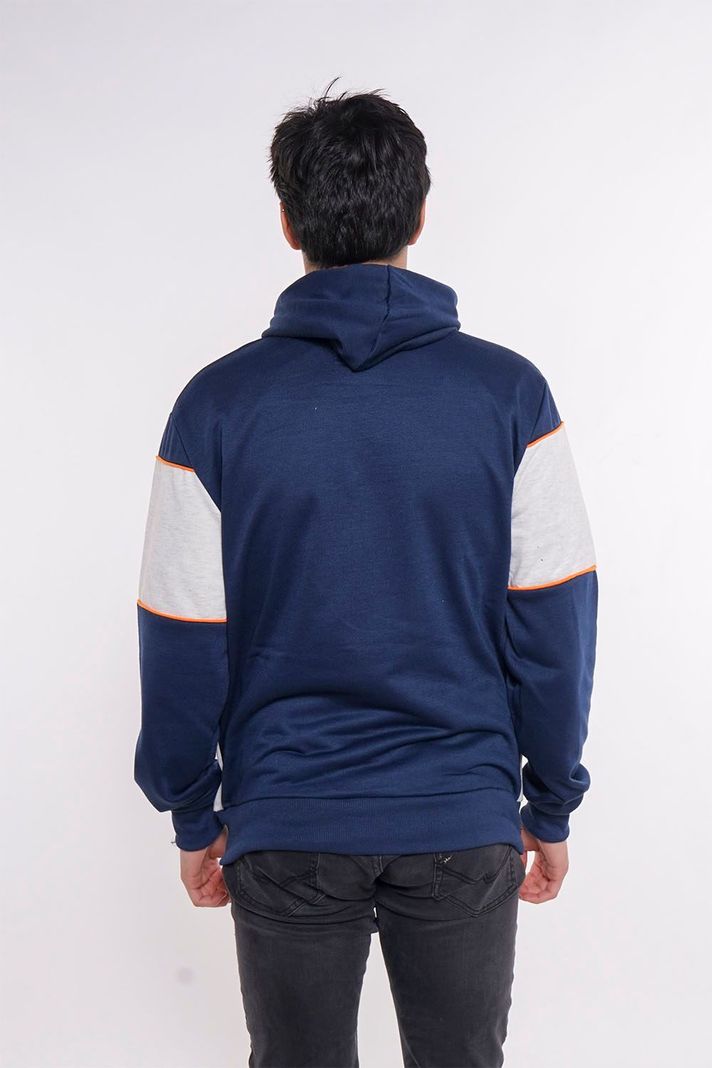 Poleron Full Zipper Evolution Azul Gangster-1