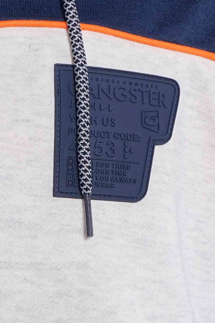 Poleron Full Zipper Evolution Azul Gangster-2