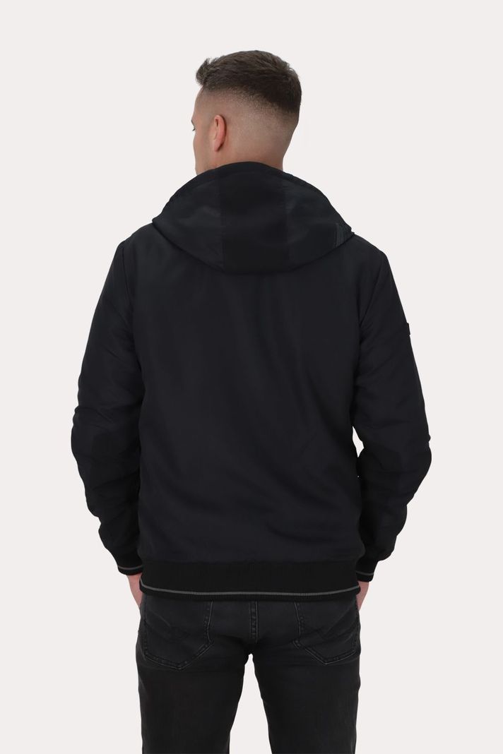 Cortaviento Reversible Dual Negro Gangster-1