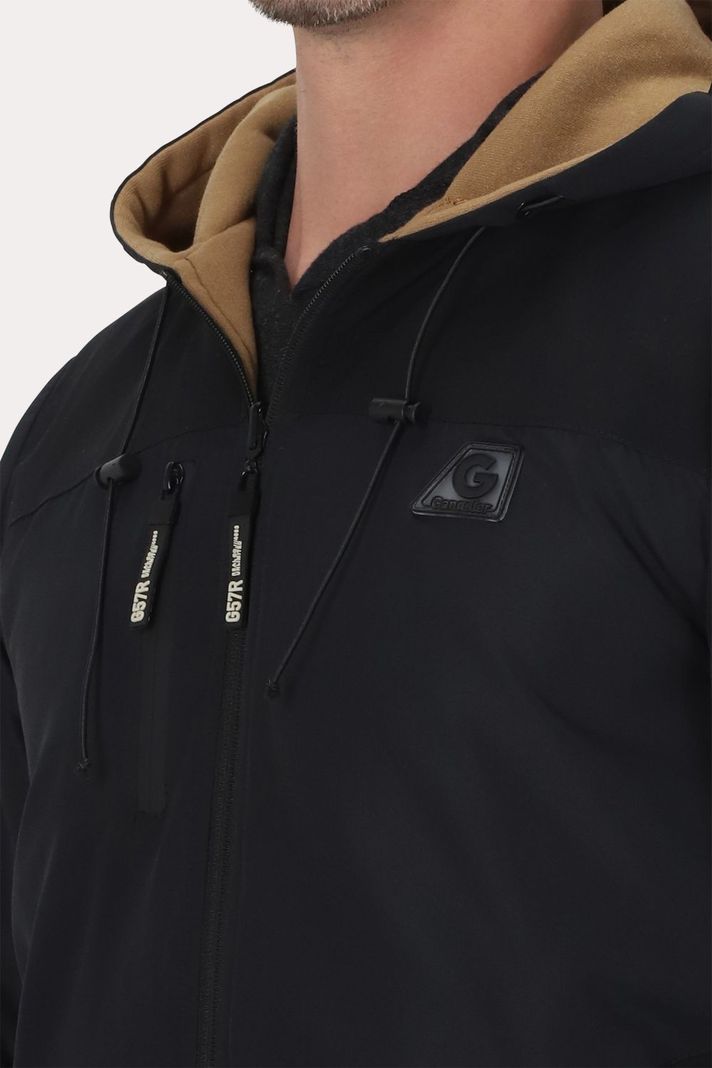 Cortaviento Reversible Dual Negro Gangster-2
