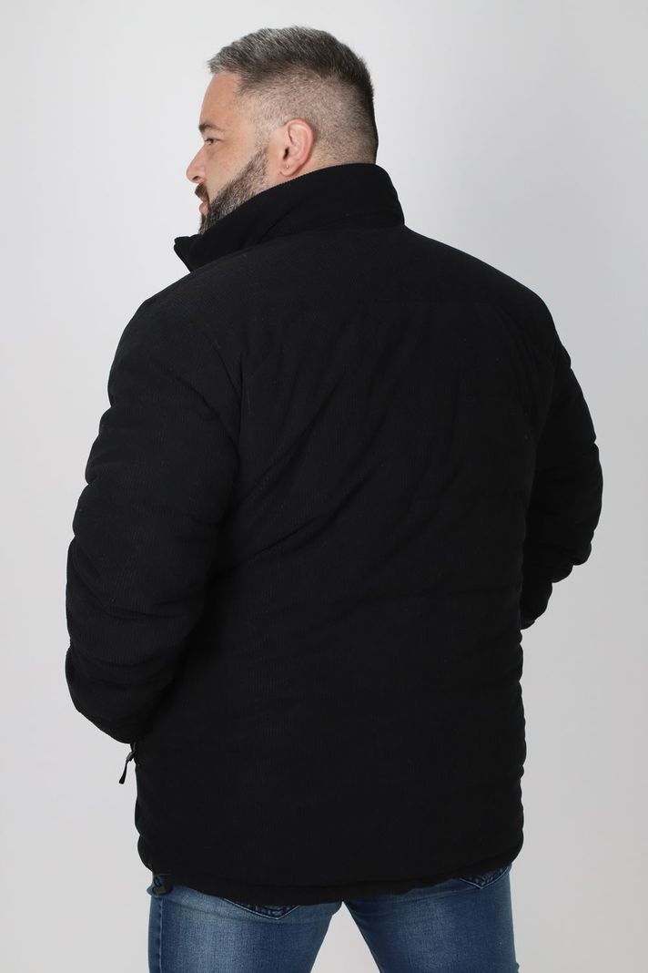 Plus Chaqueta Cotele Chicago Negro Gangster-1