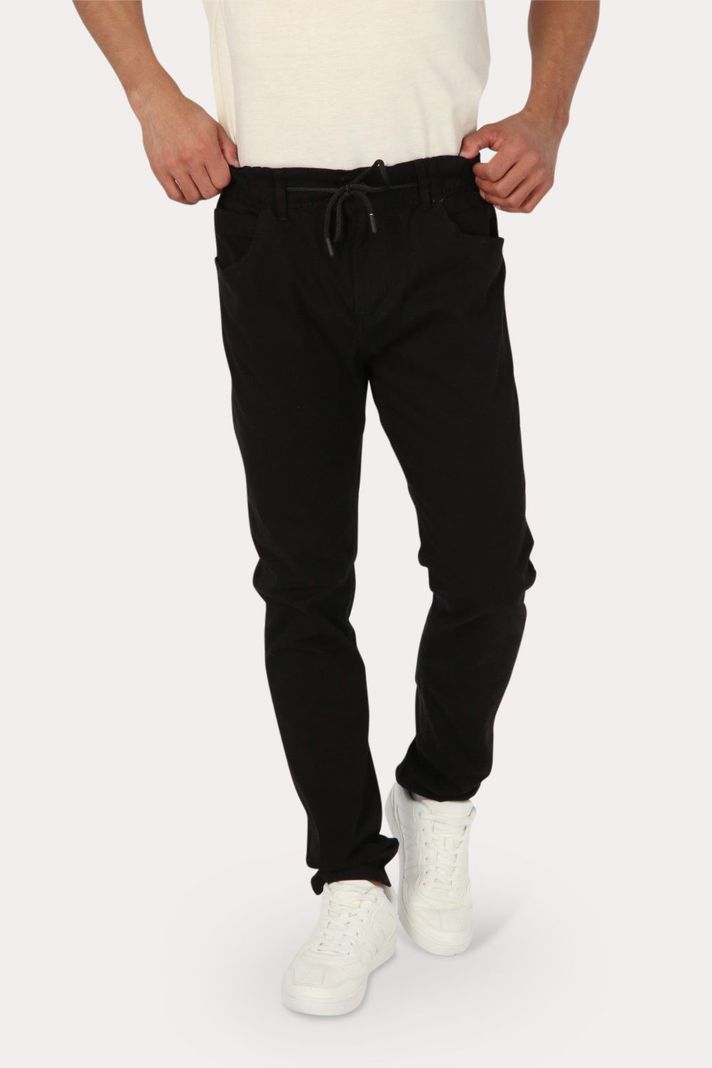 Pantalon Jogger Canvas 1 Negro Gangster-0