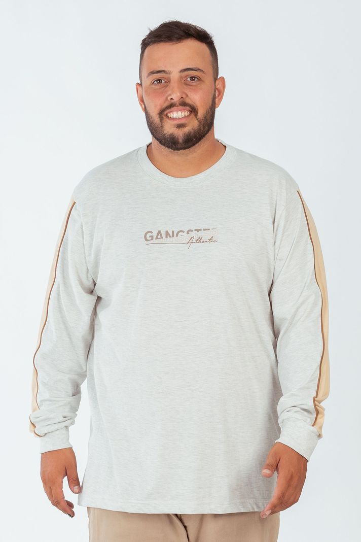 Plus Polera Ml Basica Prime Blanco Gangster-0