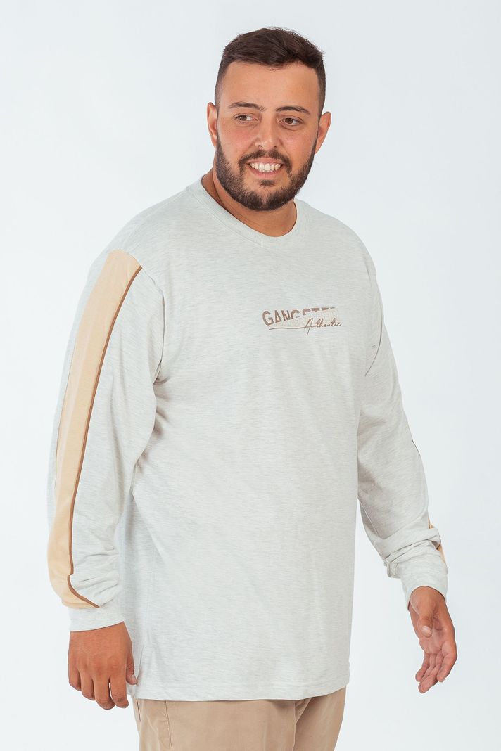Plus Polera Ml Basica Prime Blanco Gangster-2