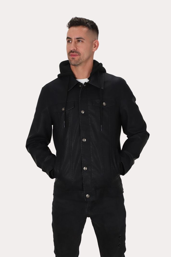 Chaqueta Pu Ravell Negro Gangster-0