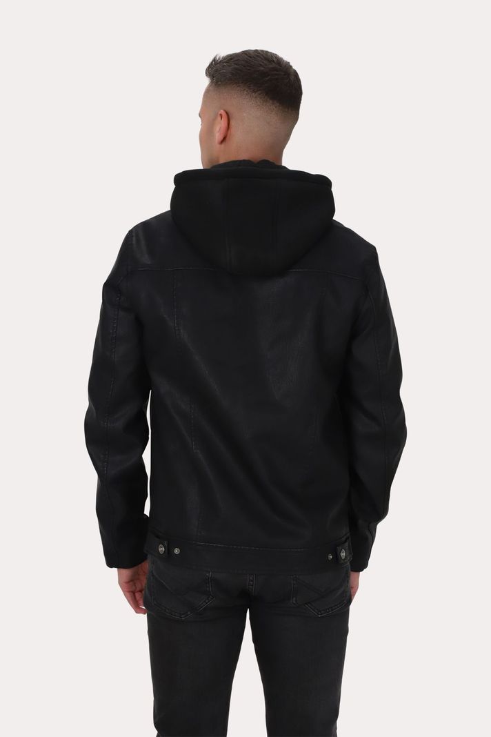 Chaqueta Pu Ravell Negro Gangster-1
