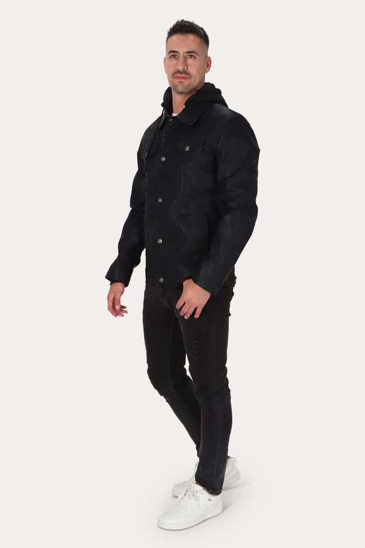 Chaqueta Pu Ravell Negro Gangster-2