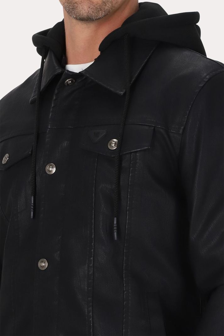 Chaqueta Pu Ravell Negro Gangster-3