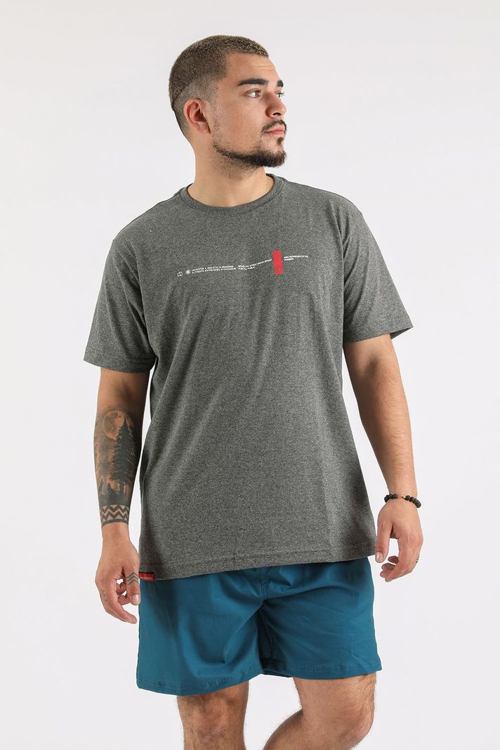 Polera Mc Básica Narrative Gris Gangster-0