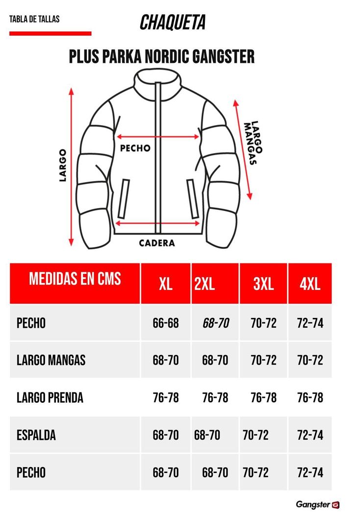 Plus Parka Nordic Azul Gangster-4