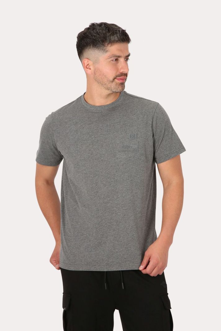 Polera Mc Básica  Arpoa Gris Gangster-0