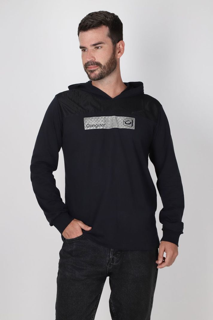 Polera ML 4ever Negro Gangster-0