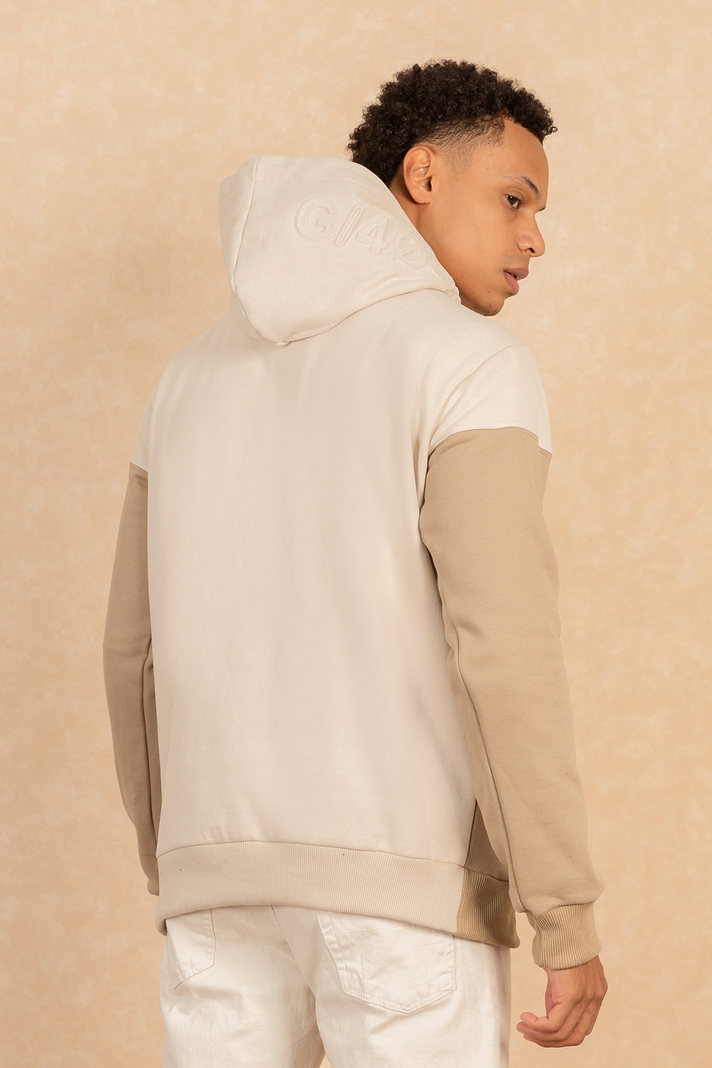 Poleron Hoddie Fleece Peyote Blanco Gangster-1