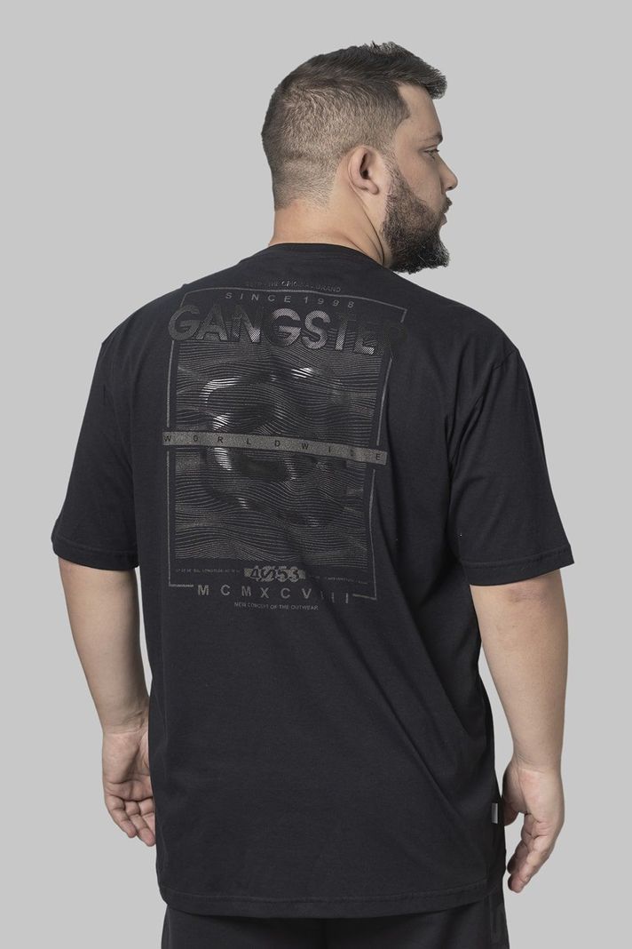 Plus Polera Mc Básica Silber Negro Gangster-1