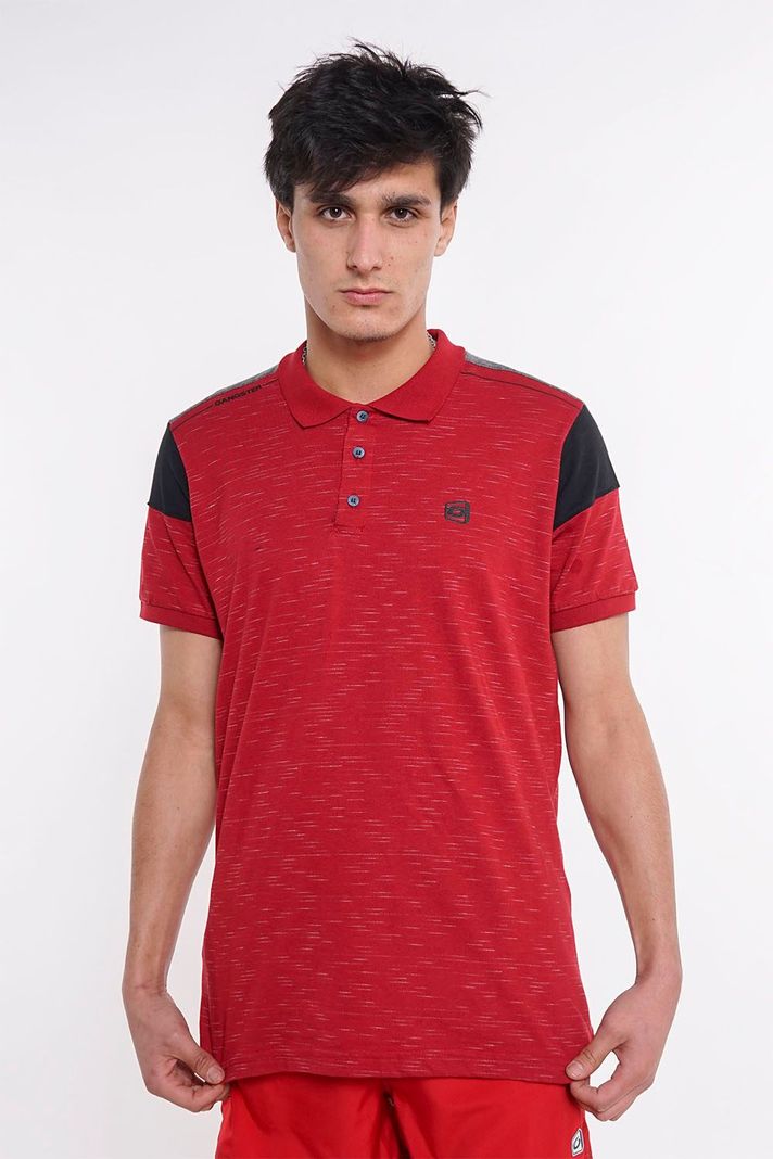 Polera Polo Deshou Roja Gangster-0