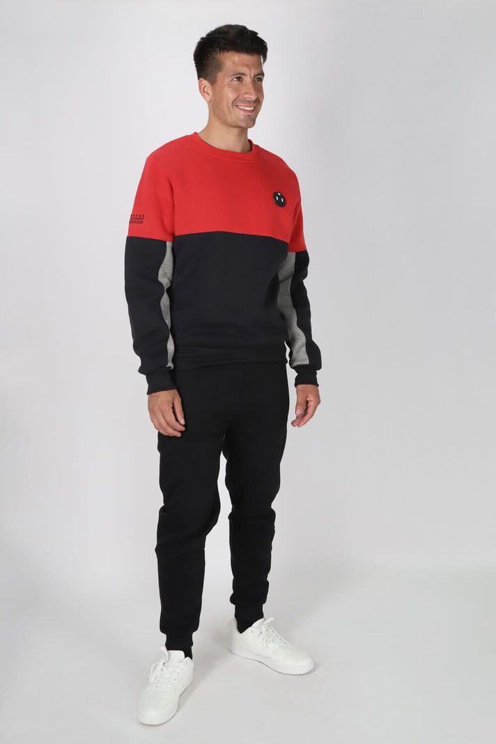 Poleron Crew Spiffy Rojo Gangster-3