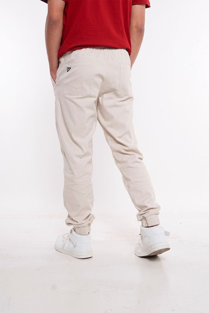 Pantalon Jogger Canvas Over Beige Gangster-1