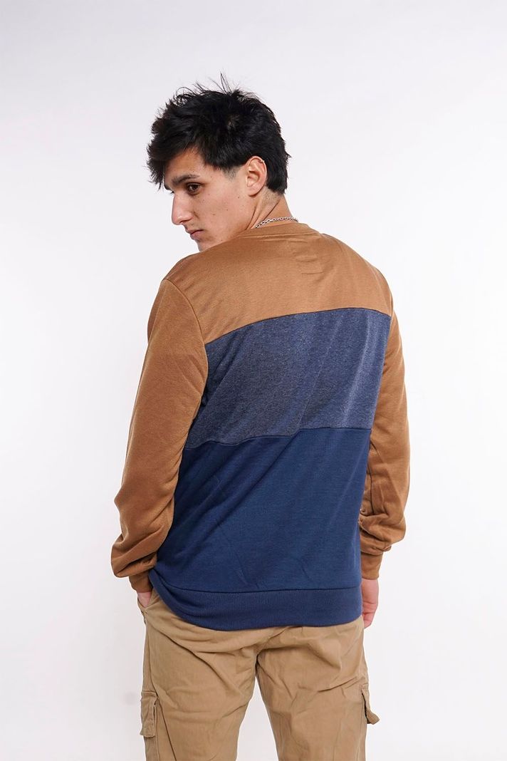 Poleron Crew Front Logo Mostaza Gangster-1