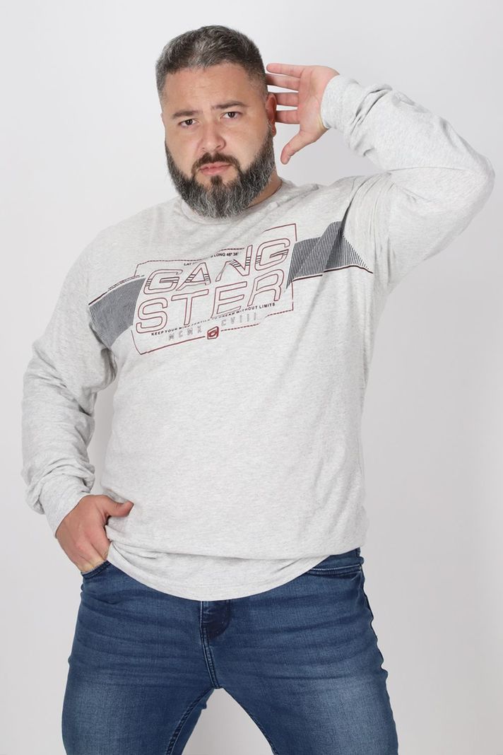 Plus Polera Manga Larga Head Arena Gangster-0