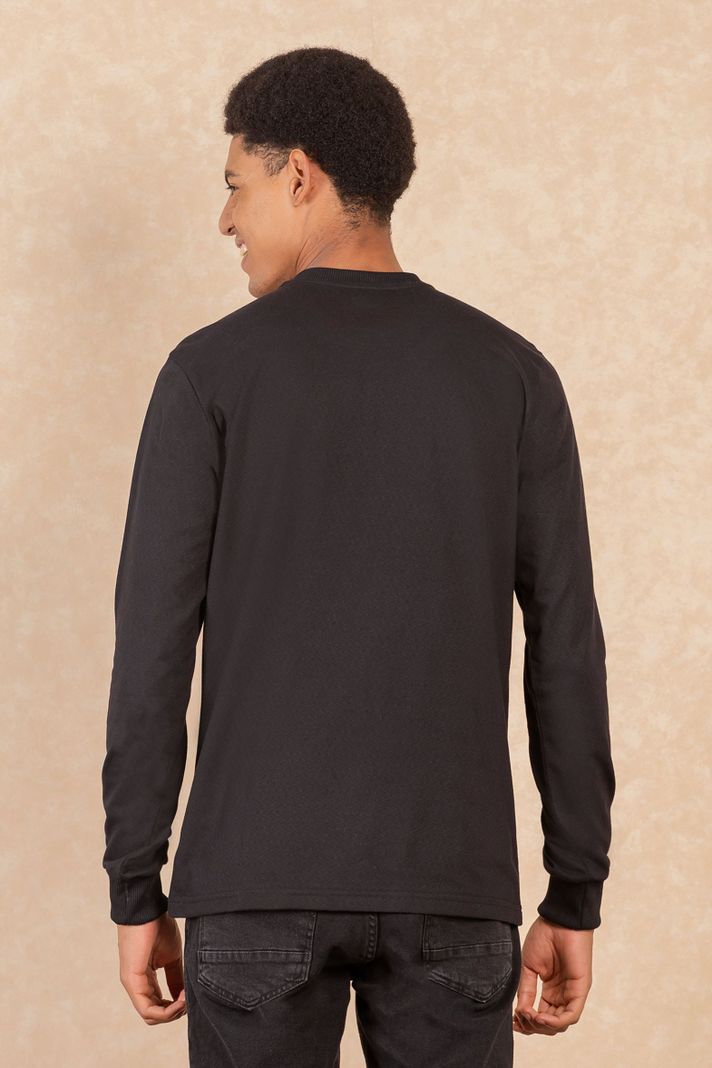 Polera Ml Basica Core Negro Gangster-1