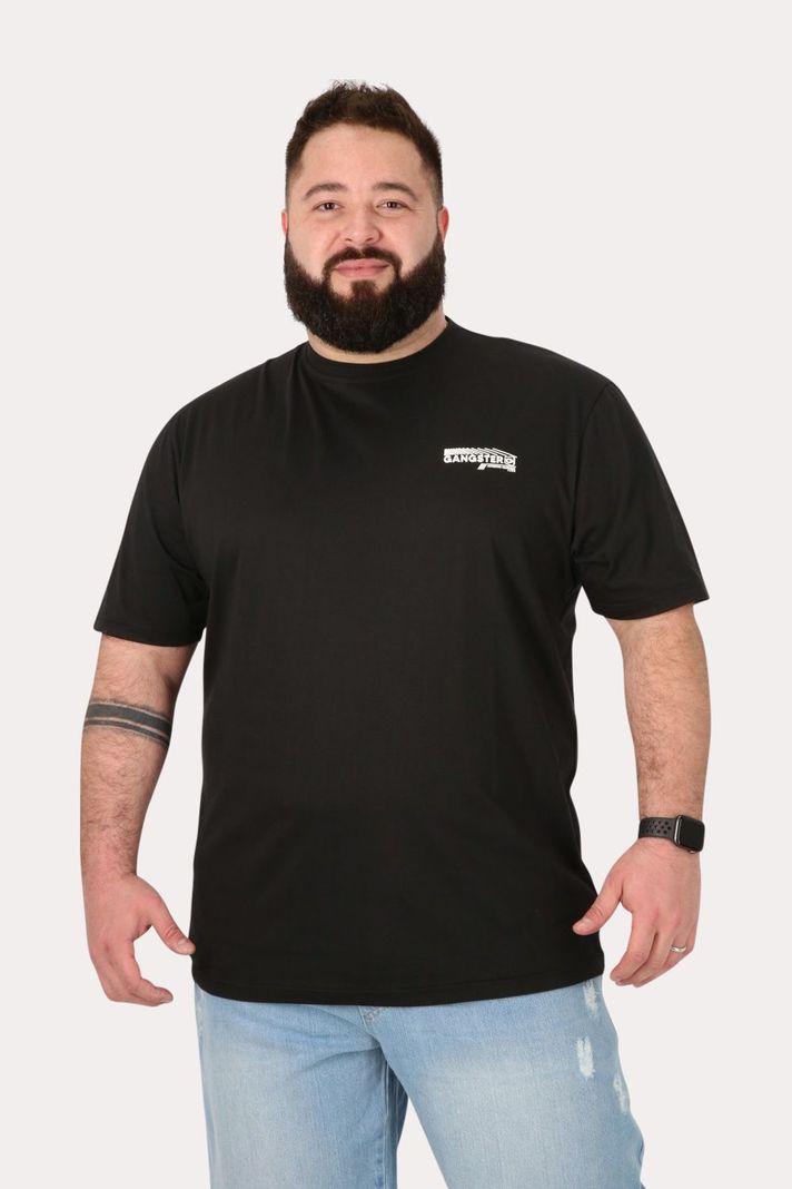 Plus Polera Mc Básica  Zamba Negro Gangster-0