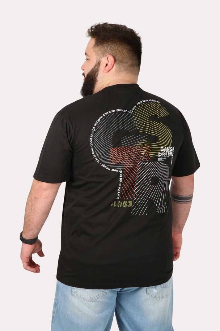 Plus Polera Mc Básica  Zamba Negro Gangster-1