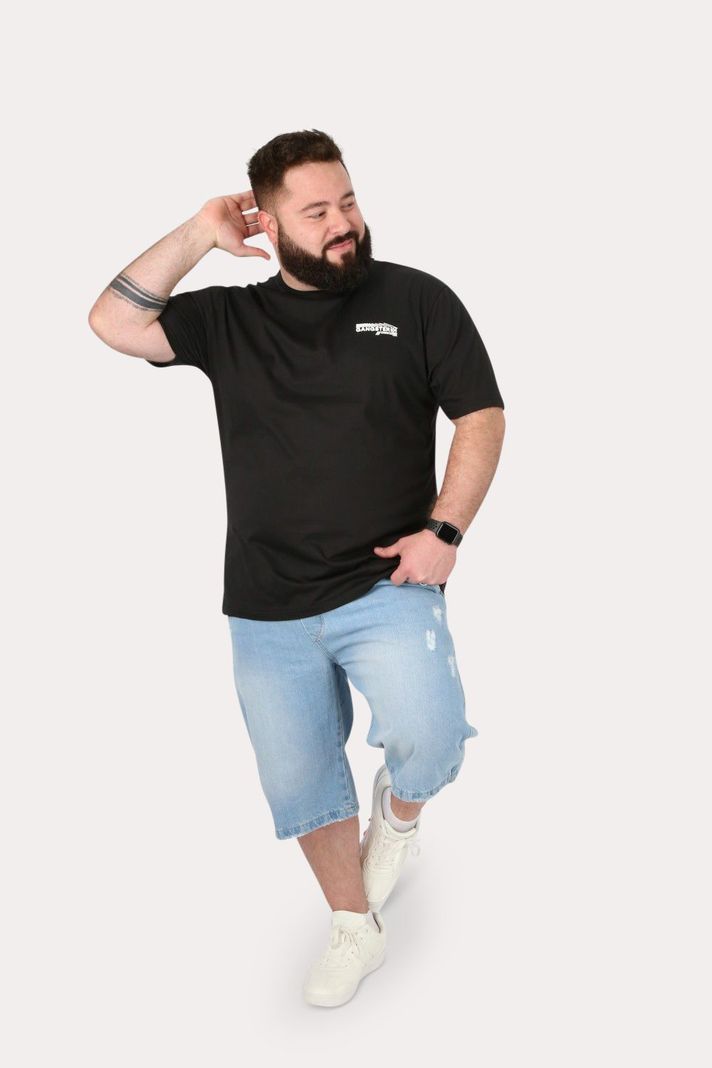 Plus Polera Mc Básica  Zamba Negro Gangster-3