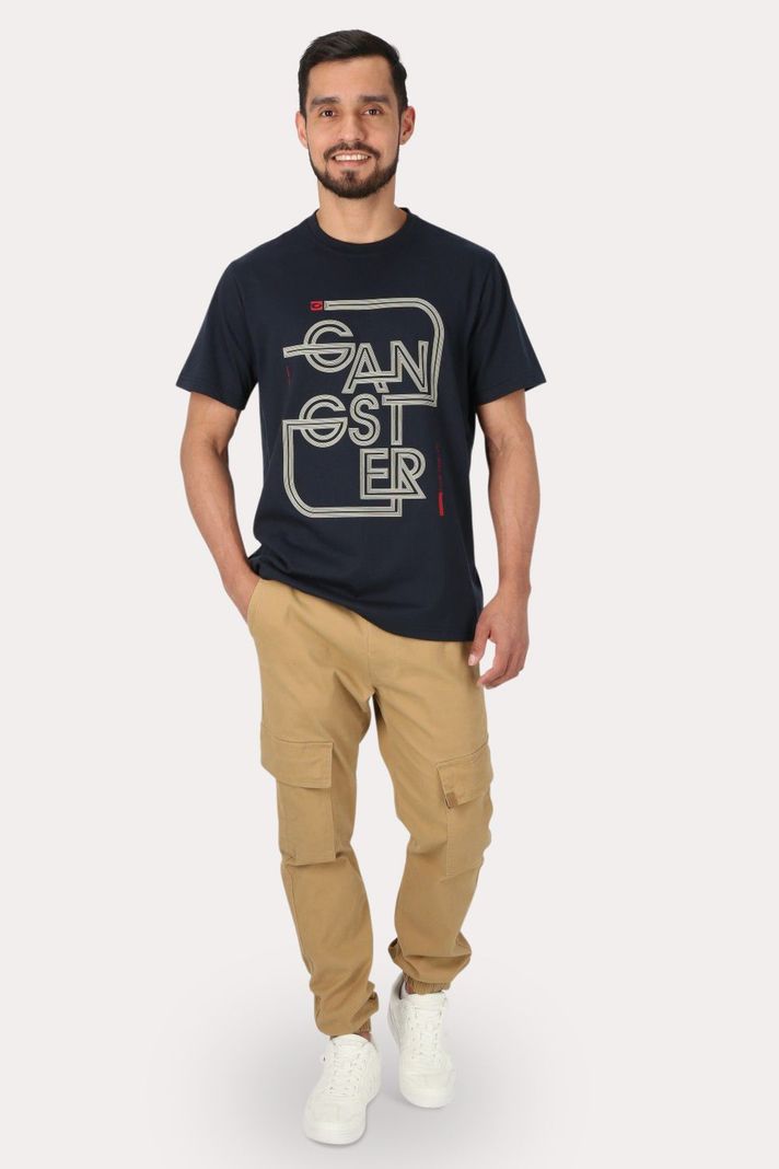 Plus Polera Mc Básica  Atalaia Azul Gangster-3