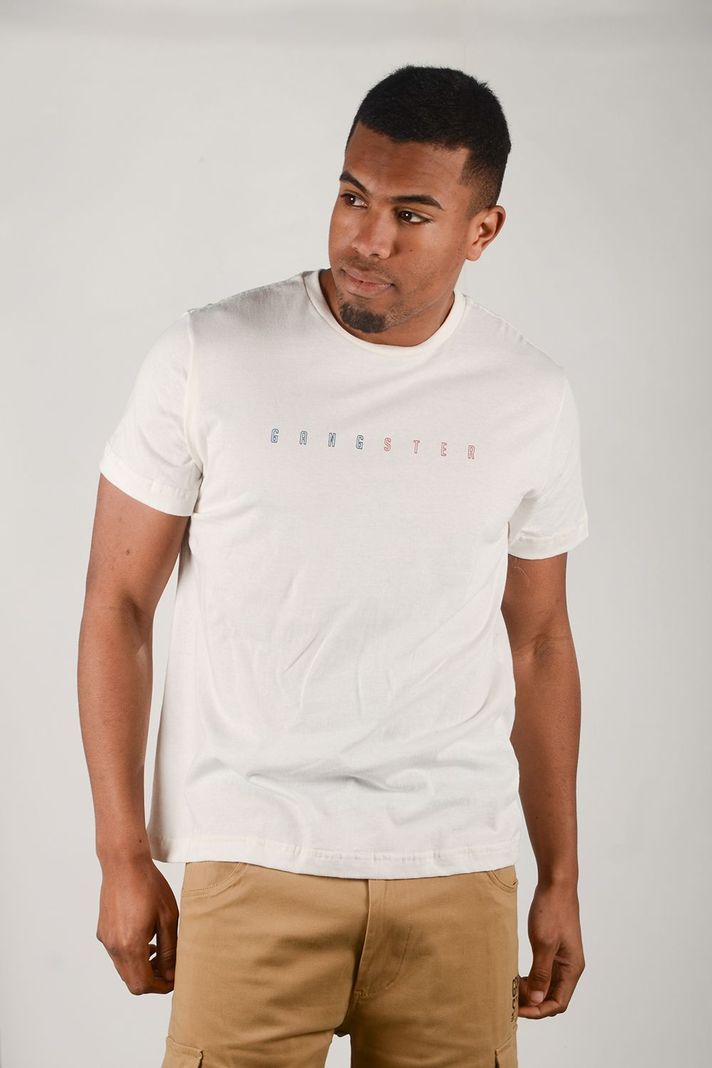 Polera Mc Básica Vivid Blanco Gangster-0