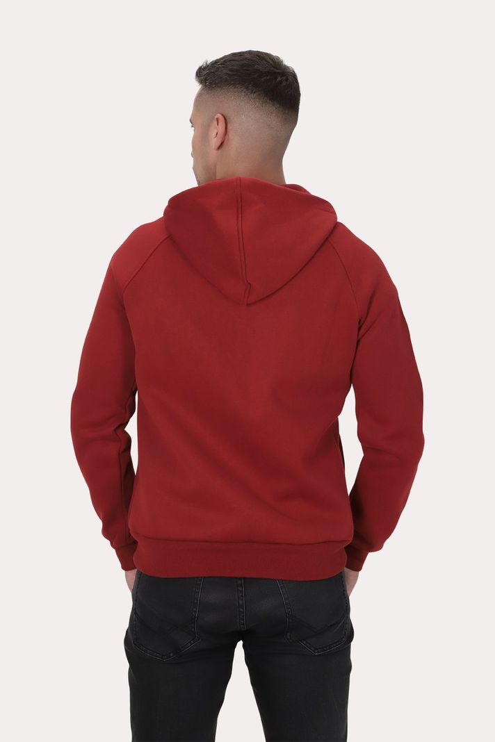 Poleron Full Zipper Fleece Route Rojo Gangster-1