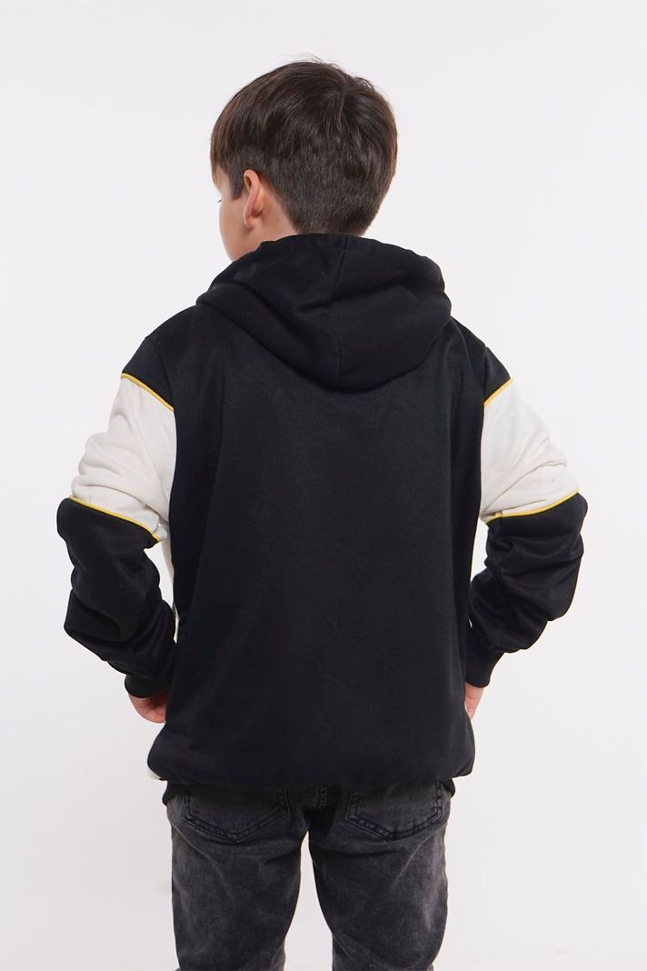 Teen Poleron Fullzipper Evolution Negro-1