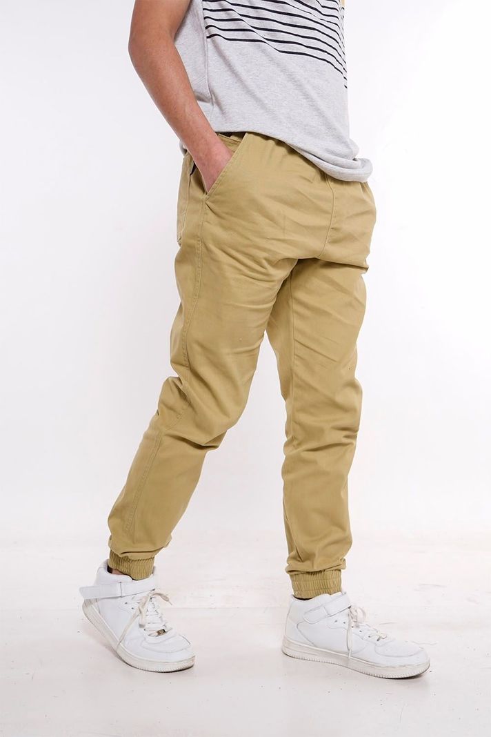Pantalon Jogger Canvas Over Kaki Gangster-0