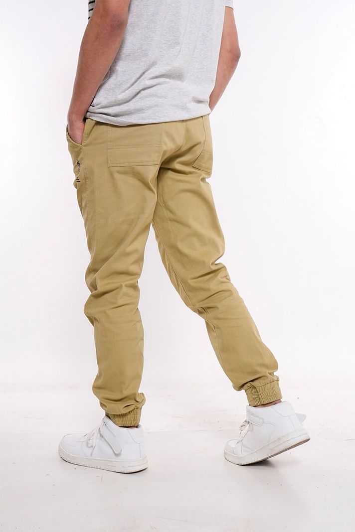 Pantalon Jogger Canvas Over Kaki Gangster-1