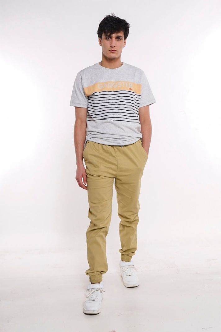 Pantalon Jogger Canvas Over Kaki Gangster-4