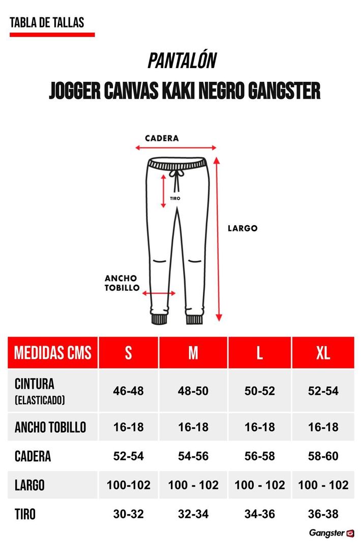 Pantalon Jogger Canvas Over Kaki Gangster-5