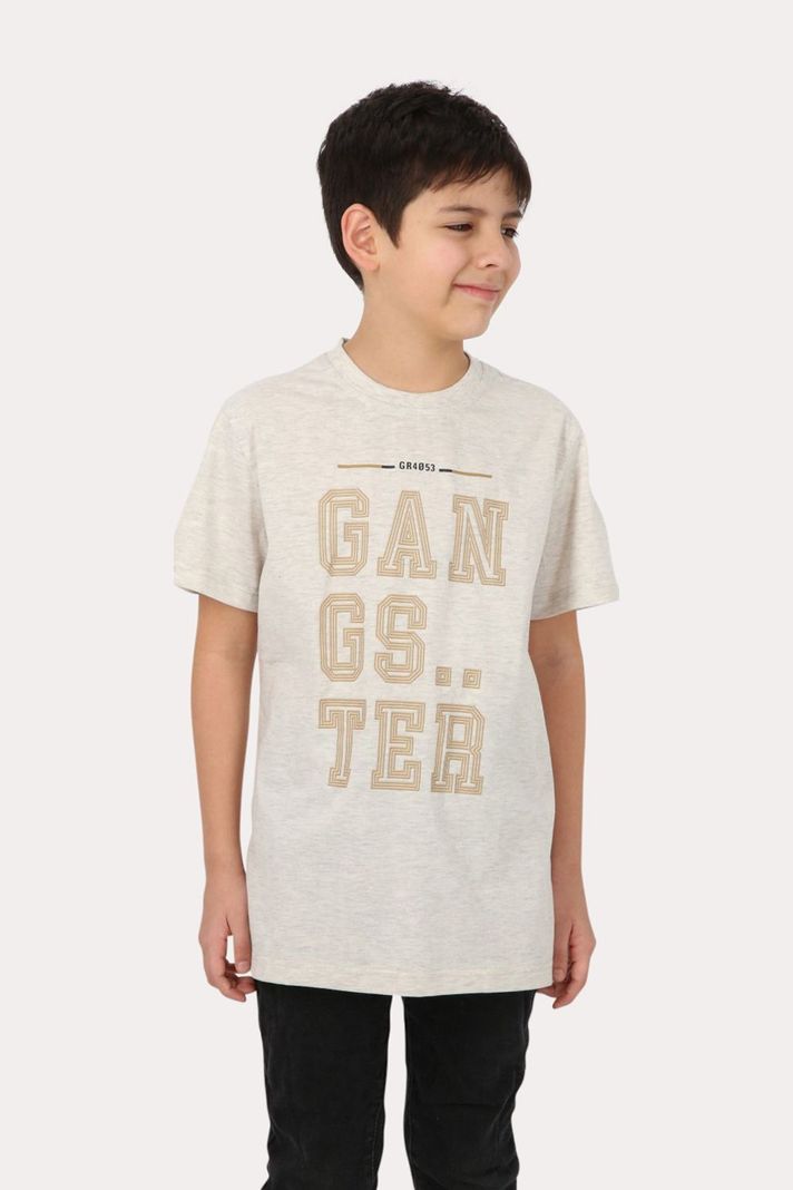 Teen Polera Mc Basica  Mundau Beige  Gangster