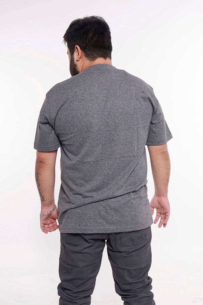 Plus Polera Mc Básica 4053G Gris Gangster-1