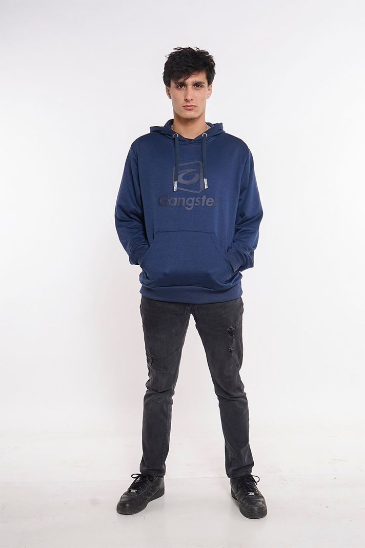 Poleron Hoodie Insti Azul Gangster-3
