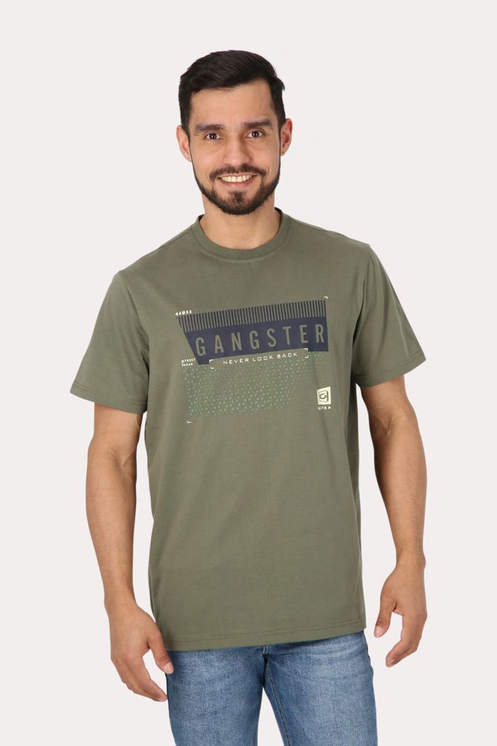 Polera Mc Básica  Maragogi Verde Gangster-0
