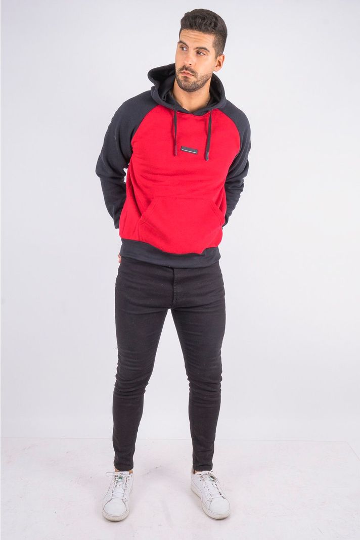 Polerón Hoodie Fleece Everyday Rojo Gangster-3