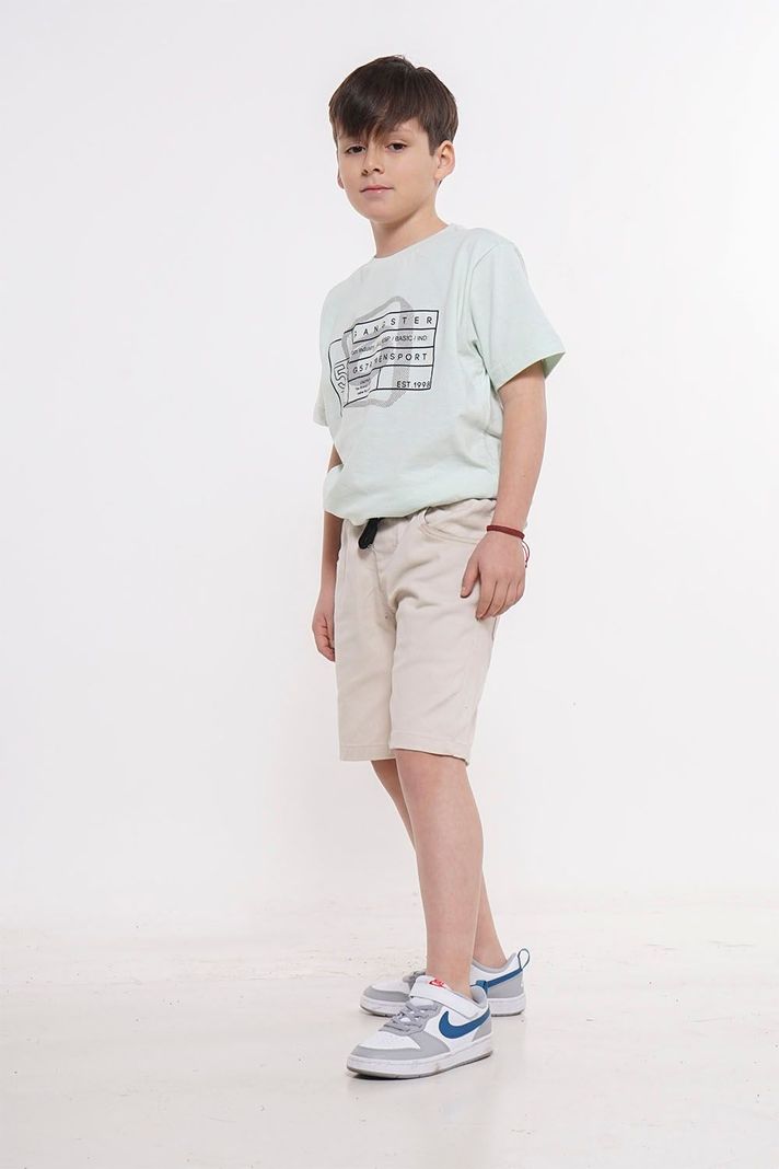 Teen Polera Mc Básica Caut Verde Gangster-2