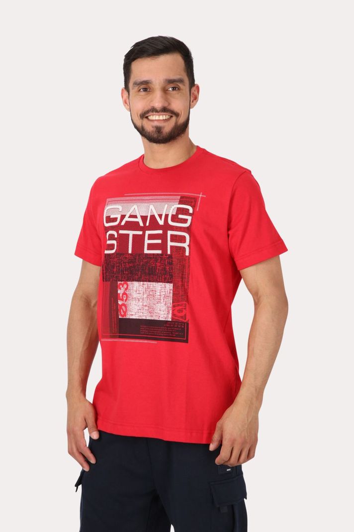 Polera Mc Básica Art Rojo Gangster-0
