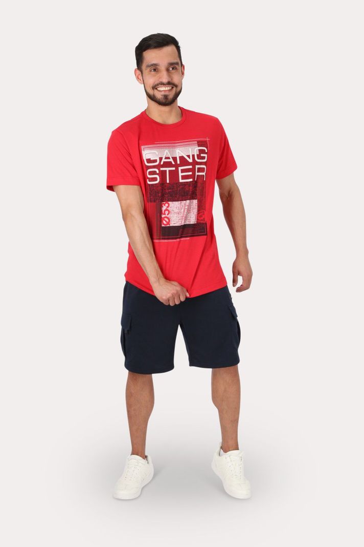 Polera Mc Básica Art Rojo Gangster-3