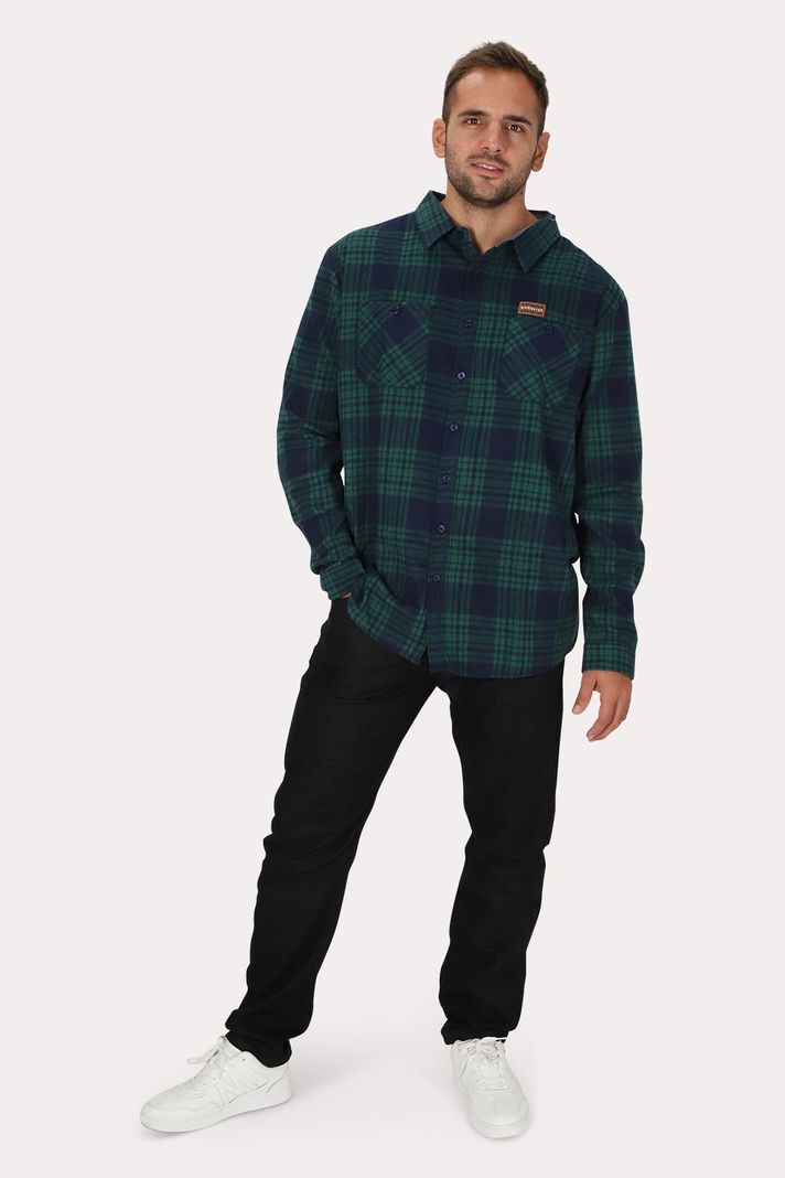 Plus Camisa ML Evergreen Verde Gangster-2