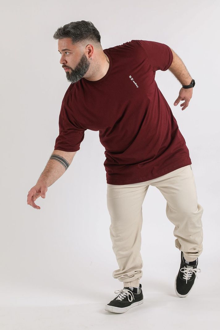 Plus Pantalon Jogger Canvas Over Beige Gangster-2